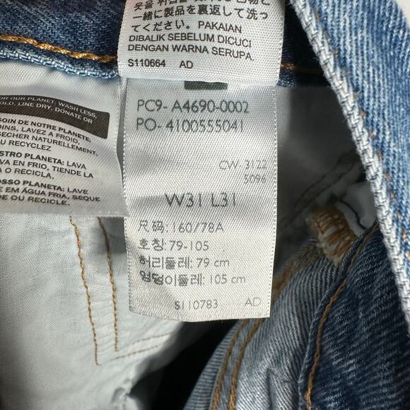 Levi's Women's Medium Wash Middy Straight Single "R" Jeans *ALTERED* Size 31‎ - Picture 4 of 10